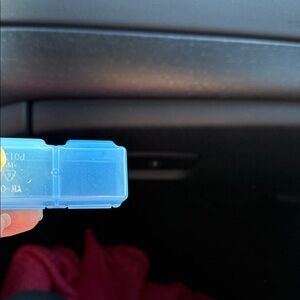 Transparent Blue Food Storage Container
